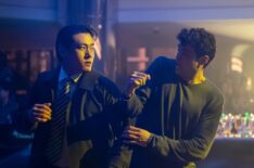 Teo Yoo as Jang Kyun Kim, Noah Centineo as Owen Hendricks in 'The Recruit' Season 2