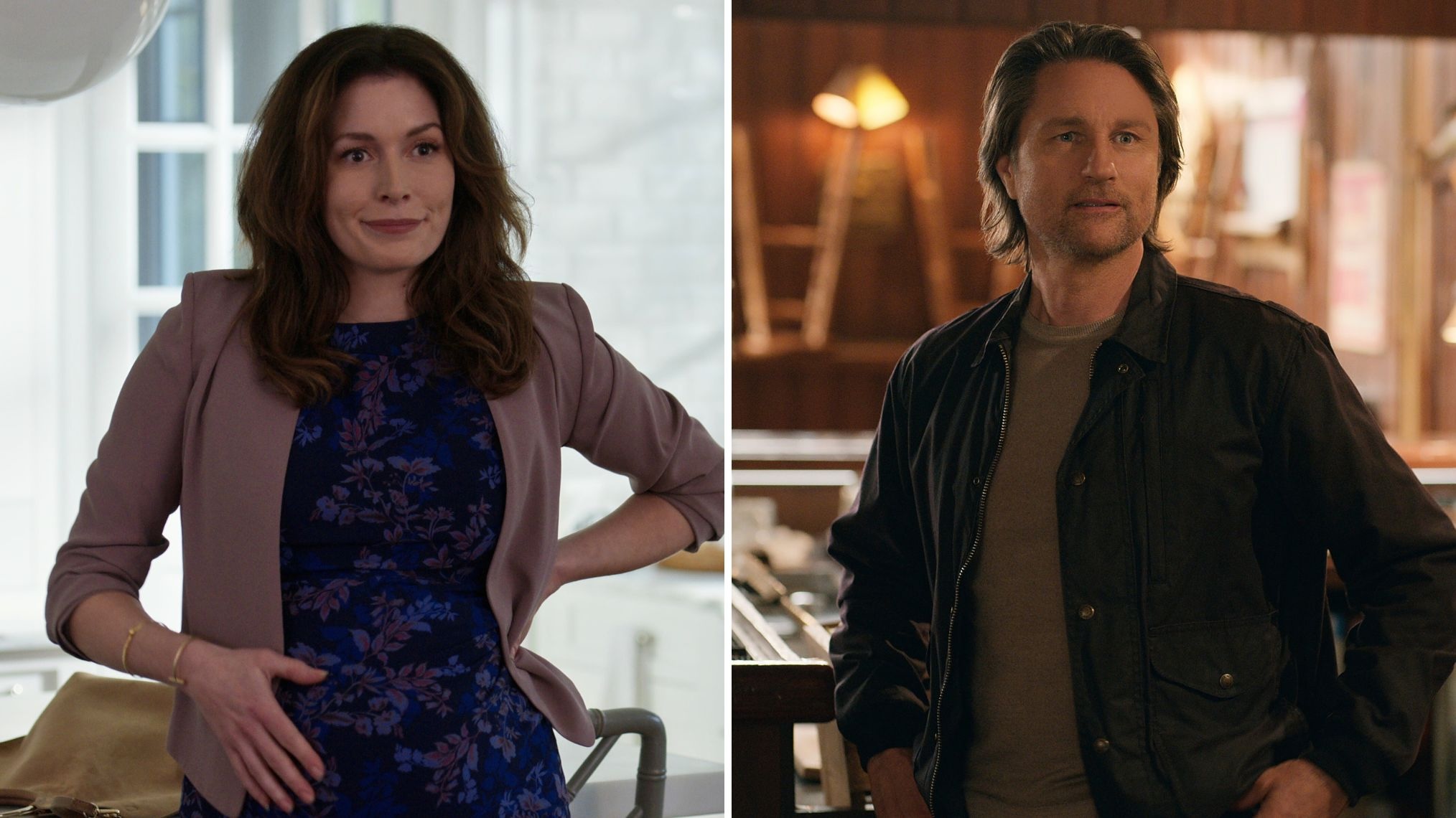 Lauren Hammersley as Charmaine and Martin Henderson as Jack in 'Virgin River'