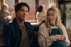 Kai Bradbury as Denny Cutler, Sarah Dugdale as Lizzie in 'Virgin River' Season 6