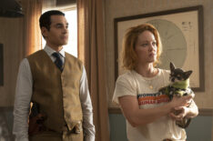 Ramón Rodríguez as Will and Erika Christensen as Angie in Will Trent