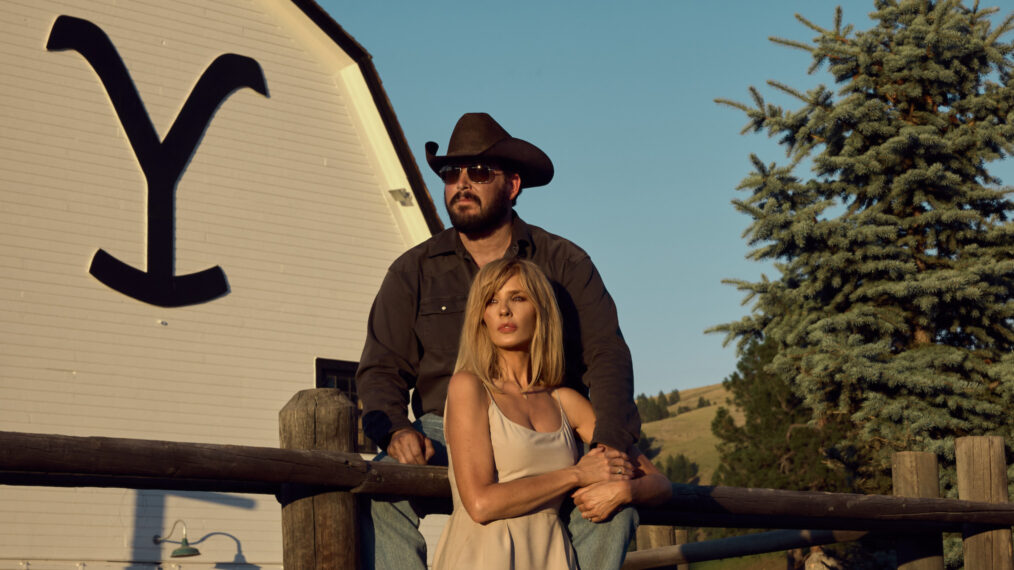 Cole Hauser as Rip Wheeler and Kelly Reilly as Beth Dutton in 'Yellowstone'