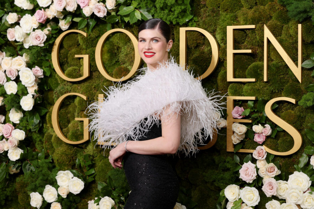 Alexandra Daddario attends the 82nd Annual Golden Globe Awards at The Beverly Hilton on January 05, 2025