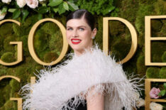 Alexandra Daddario attends the 82nd Annual Golden Globe Awards at The Beverly Hilton on January 05, 2025