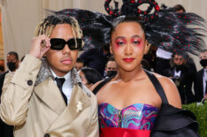 Cordae and Naomi Osaka attend The 2021 Met Gala Celebrating In America: A Lexicon Of Fashion at Metropolitan Museum of Art on September 13, 2021 in New York City.