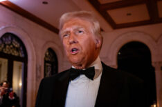 President-elect Donald Trump arrives to deliver remarks on New Year's Eve at his Mar-A-Lago Club on December 31, 2024 in Palm Beach, Florida. Trump continues to fill posts in his upcoming administration ahead of his January 20 inauguration