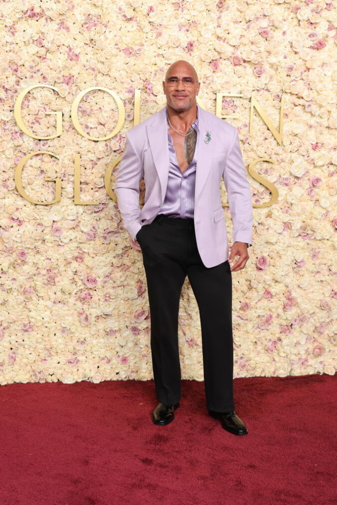 Dwayne Johnson attends the 82nd Annual Golden Globe Awards at The Beverly Hilton on January 05, 2025