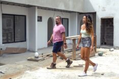 Luke Shantz and Stephanie Sitt walking through the progress of the construction of their renovated hotel in Jaco, Costa Rica, Betting on Paradise
