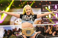 Liv Morgan enters the ring during RAW at Van Andel Arena on November 11, 2024 in Grand Rapids, United States.