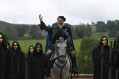 Alan Cumming on horseback in The Traitors - Season 3 - 'Let Battle Commence'