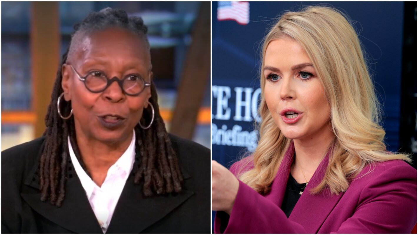 'The View': Whoopi Goldberg Excoriates New Trump Press Secretary Over  'Wokeness' Briefing Comments