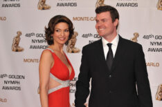 Actress Alana de la Garza and husband Michael Roberts attend the Golden Nymph awards ceremony during the 2008 Monte Carlo Television Festival held at Grimaldi Forum on June 12, 2008 in Monte Carlo, Principality of Monaco.