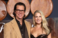 Hayes MacArthur and Ali Larter attend the Los Angeles premiere of Paramount+'s 'Landman' at Paramount Theatre on November 12, 2024 in Los Angeles, California.