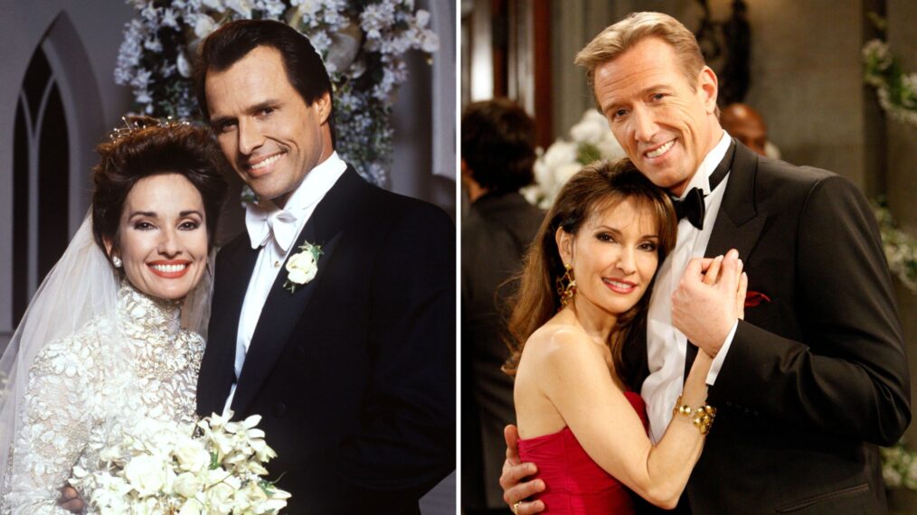 Susan Lucci, Michael Nader on 'All My Children' / Susan Lucci and Walt Willey on 'All My Children'