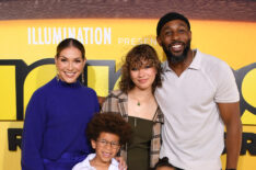 Allison Holker and Stephen 'tWitch' Boss and family attend Illumination and Universal Pictures' 'Minions: The Rise of Gru' Los Angeles premiere