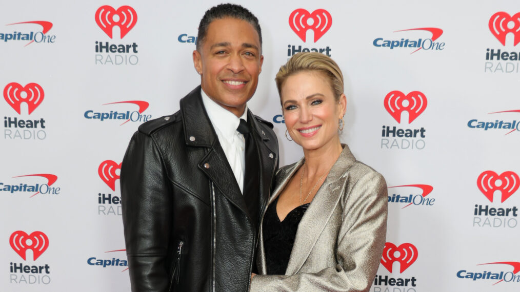 T.J. Holmes and Amy Robach attend iHeartRadio z100's Jingle Ball 2023