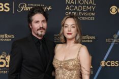John Patrick Amedori and Annika Noelle attend the 51st annual Daytime Emmys Awards at The Westin Bonaventure Hotel & Suites, Los Angeles on June 07, 2024 in Los Angeles, California.