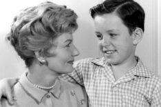 Barbara Billingsley and Jerry Mathers in Leave it to Beaver