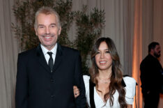 Billy Bob Thornton and Connie Angland attend the 82nd Annual Golden Globe Awards at The Beverly Hilton on January 05, 2025 in Beverly Hills, California.