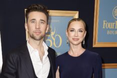 Billy Flynn and Gina Comparetto attend the 50th Daytime Emmy Awards at The Westin Bonaventure Hotel & Suites, Los Angeles on December 15, 2023 in Los Angeles, California.