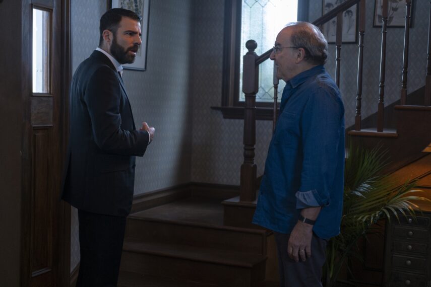 Zachary Quinto as Dr. Oliver Wolf, Mandy Patinkin — 'Brilliant Minds' Season 1 Finale