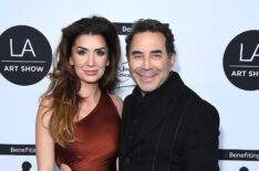 Brittany Nassif and Dr. Paul Nassif attend the LA Art Show opening night premiere party hosted by Ashley Tisdale benefiting St. Jude Children's Research Hospital at Los Angeles Convention Center on February 15, 2023 in Los Angeles