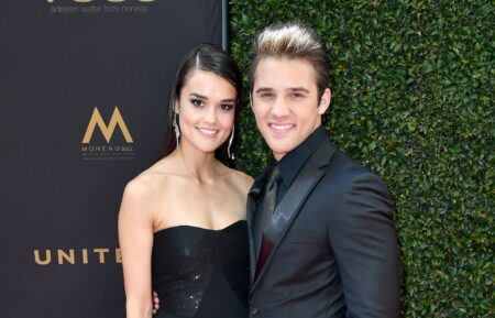 True O'Brien and Casey Moss at the 43rd Annual Daytime Emmy Awards at the Westin Bonaventure Hotel on May 1, 2016 in Los Angeles, California.