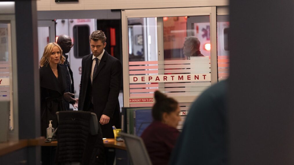Jessy Schram as Dr. Hannah Asher, Luke Mitchell as Dr. Mitch Ripley — 'Chicago Fire' Season 13 Episode 11 