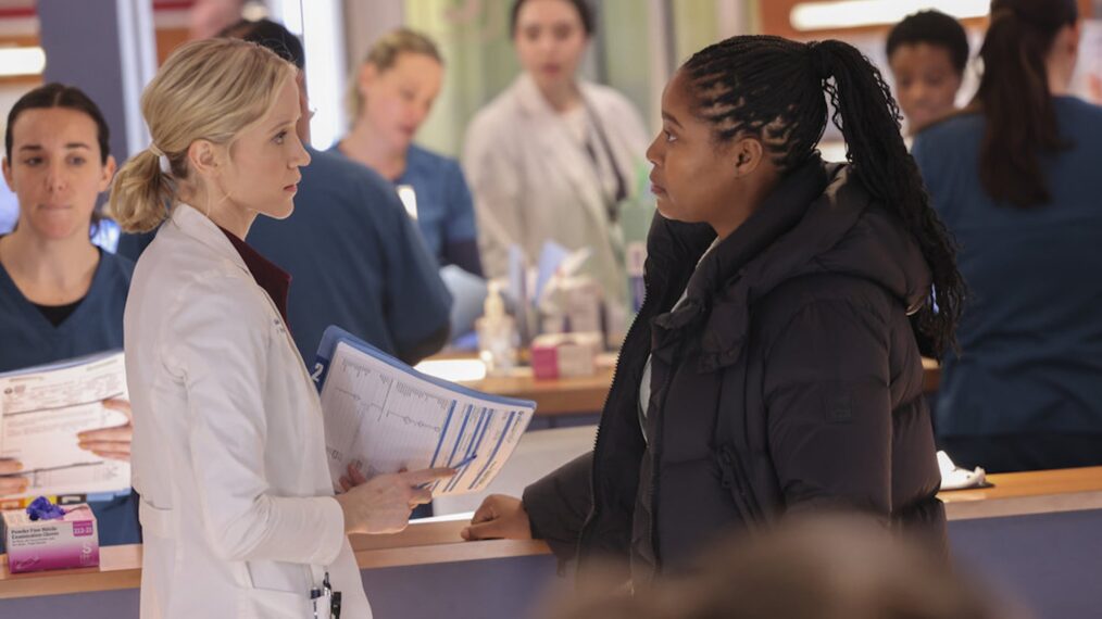 Jessy Schram as Dr. Hannah Asher, Toya Turner as Kiana Cook — 'Chicago Med' Season 10 Episode 11 