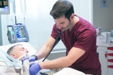 David Eigenberg as Christopher Hermann and Colin Donnell as Connor Rhodes in 'Chicago Med'