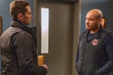 Jesse Lee Soffer as Jay Halstead and Joe Minoso as Joe Cruz in 'Chicago P.D.'