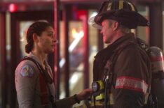 Miranda Rae Mayo as Stella Kidd, Taylor Kinney as Kelly Severide — 'Chicago P.D.' Season 12 Episode 11 'Into the Trenches'