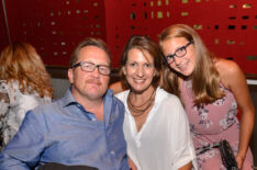 Christian Stolte and family attend during the Katana Chicago grand opening celebration hosted by Innovative Dining Group at Katana Chicago on August 2, 2017 in Chicago, Illinois.