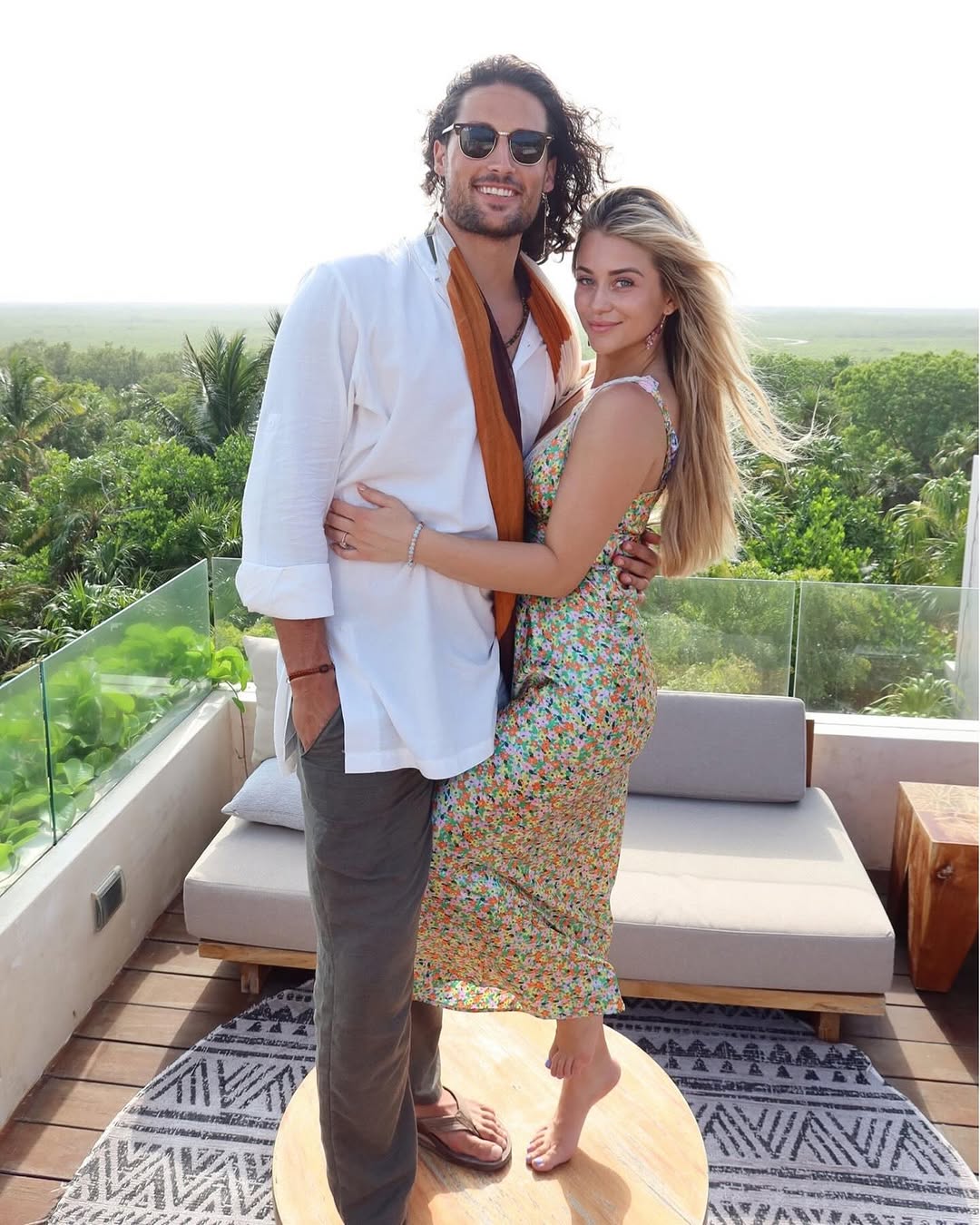 Christina Mandrell and Brayden Bowers on vacation