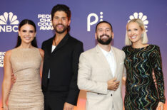 Abby Smyers, Dan Smyers, Shay Mooney of Dan + Shay and Hannah Billingsley attend the 2024 People's Choice Country Awards