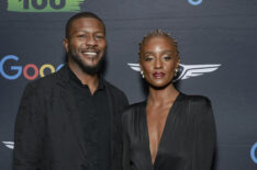 Edwin Hodge and Skye P. Marshall attend The Root 100 2024 Gala at The Apollo Theater on December 05, 2024