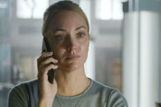 Christina Wolfe as Special Agent Amanda Tate on the phone in 'FBI: International' Season 4 Episode 9 'The Kill Floor'