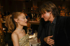 Ariana Grande and Keith Urban at the 82nd Annual Golden Globes from the Beverly Hilton in Beverly Hills, California on Sunday, January 5