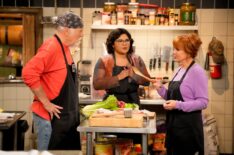 Rex Linn, Belissa Escobedo, and Reba McEntire in 'Happy's Place'