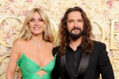 Heidi Klum and Tom Kaulitz attend the 82nd Annual Golden Globe Awards at The Beverly Hilton on January 05, 2025
