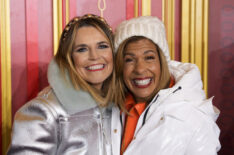Hoda Kotb and Savannah Guthrie at the Macy's Thanksgiving Day Parade