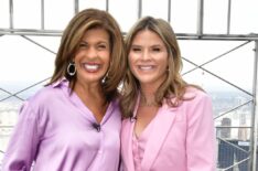 Hoda Kotb and Jenna Bush Hager at the Empire State Building