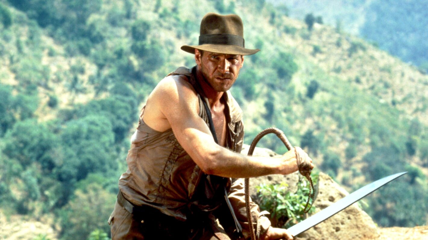 Harrison Ford in Indiana Jones and the Temple of Doom