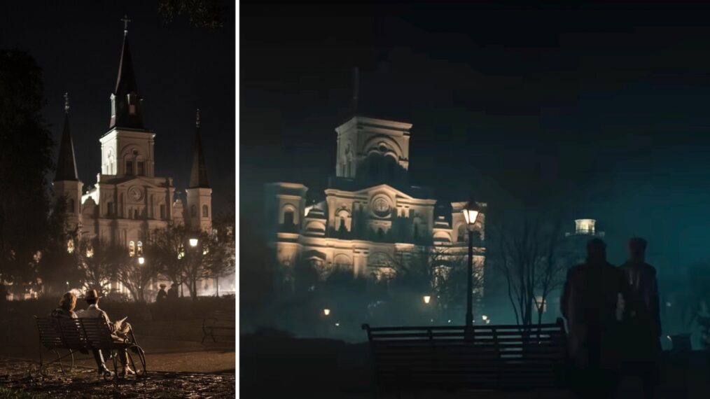 'Interview With the Vampire' Season 1 Episode 1 (L); 'Mayfair Witches' Season 2 (R)