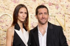 Jeanne Cadieu and Jake Gyllenhaal attend the 82nd Annual Golden Globe Awards at The Beverly Hilton on January 05, 2025