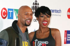 Actor Common and actress Jennifer Hudson attend Hollywood Unites for the 4th Biennial Stand Up for Cancer
