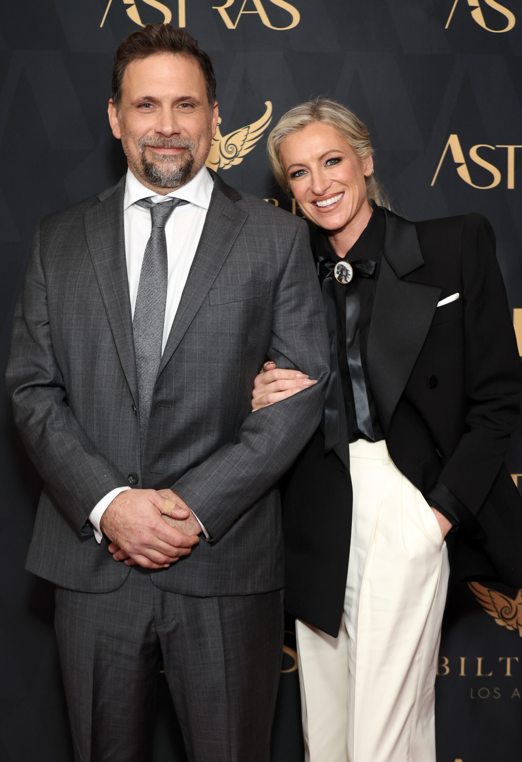 Jeremy Sisto and Addie Lane attend the 2024 Astra TV Awards at Millennium Biltmore Hotel Los Angeles on January 08, 2024 in Los Angeles, California.