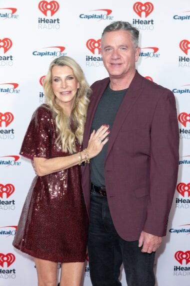 Joan Vassos and Chock Chapple attend KIIS FM's iHeartRadio Jingle Ball 2024