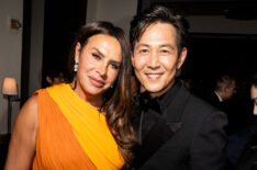 Karla Sofia Gascón and Lee Jung-jae attend Netflix's Golden Globe Afterparty 2025 at Spago on January 05, 2025 in Beverly Hills