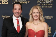 Dominique Zoida and Katherine Kelly Lang attend the 51st annual Daytime Emmys Awards at The Westin Bonaventure Hotel & Suites, Los Angeles on June 07, 2024 in Los Angeles, California.