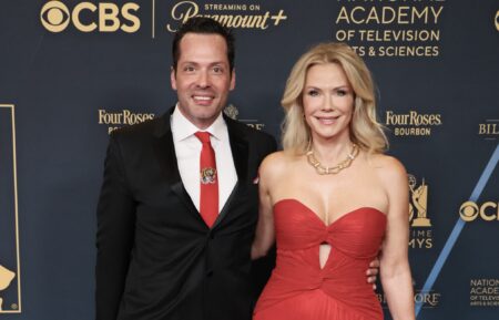 Dominique Zoida and Katherine Kelly Lang attend the 51st annual Daytime Emmys Awards at The Westin Bonaventure Hotel & Suites, Los Angeles on June 07, 2024 in Los Angeles, California.
